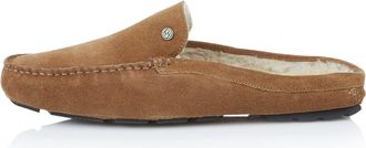 Silver Street London Mens Wallbrook Suede Leather Slipper (9, Tan, numeric_9)