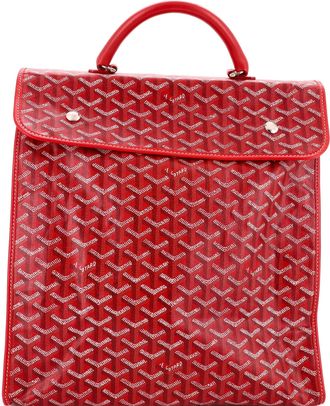 Goyard Saint Leger Briefcase Backpack Coated Canvas