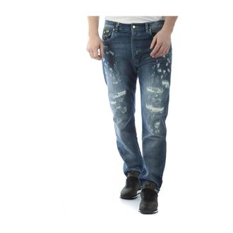 Daniele Alessandrini Straight Fit Jeans, male, Blue, W33, Jeans