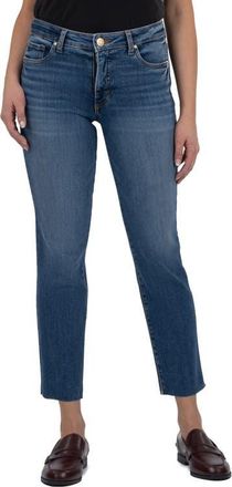 Kut from the Kloth Rachael High Waist Straight Leg Jeans in Peerless at Nordstrom, Size 12P