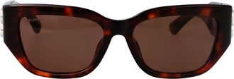 Balenciaga Bb 0361Sk Cat-eye Zonnebril - unisex - Zonnebrillen - Bruin - 56 MM - Accessoires