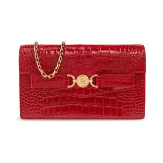 Versace Wallets & Cardholders, female, Red, Size: ONE SIZE Wallet on chain Medusa 95