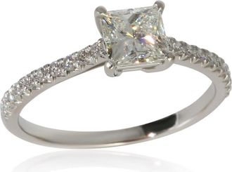Tiffany & Co. Pre-Owned Tiffany & Co. 0.74 ct Princess Diamond Novo Engagement Ring