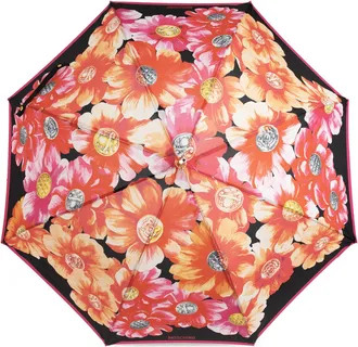 Moschino Parasol With Floral Motif, Unisex, Multicolour