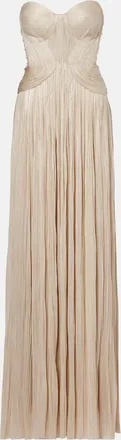Maria Lucia Hohan Kamina cutout silk tulle bustier gown
