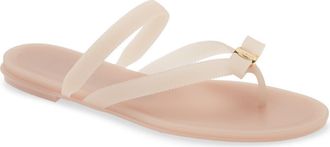 Ferragamo Vara Bow Jelly Sandal in Dusty Pink Dusty Pink Giove at Nordstrom, Size 11