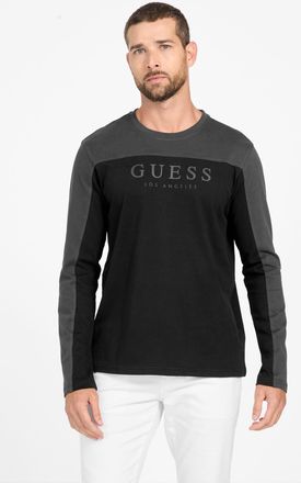 Guess Eco Rey Crewneck Long-Sleeve Tee