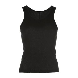 Wardrobe.NYC Sleeveless Tops, female, Black, Size: M Black Cotton Ribbed Tank Top