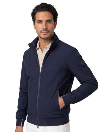 People of Shibuya People of Shibuya zomerjas marineblauw normale fit effen rits