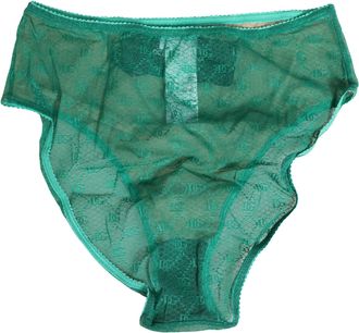Dolce & Gabbana Green Lace Nylon DG Lingerie Panty Brief Womens Underwear