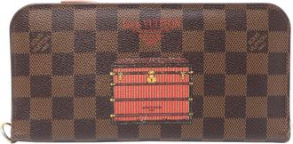Louis Vuitton Brown Damier Canvas Long Wallet (Bi-Fold) (Pre-Owned)
