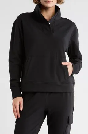 Yogalicious PolarLux Adaptation Half Zip Pullover in Black at Nordstrom Rack, Size X-Small