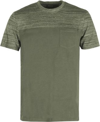 Indicode Rundhalsshirt INDICODE INSmallo, Herren, Gr. L, gr&uuml;n (army), Single Jersey, Obermaterial: 100% Baumwolle, unifarben, regular fit normal, Rundhals, Shi