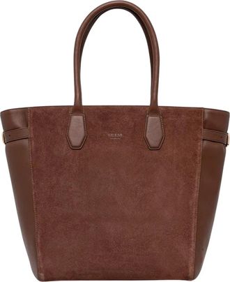 Guess Anitha Tote - Dames - Shoppers - Bruin - ONE Size - Leer - Tassen