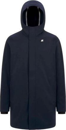 K-Way K-Way, Parkas, male, Blue, Size: 2XL Blue Bonded Coats