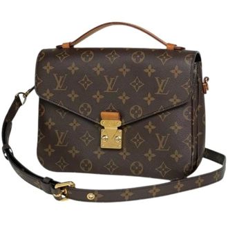 Louis Vuitton Pre-owned Shoulder Bags, female, Brown, Size: ONE SIZE Pre-owned Pochette Metis MM