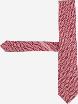 Ferragamo zijden stropdas met patroonontwerp