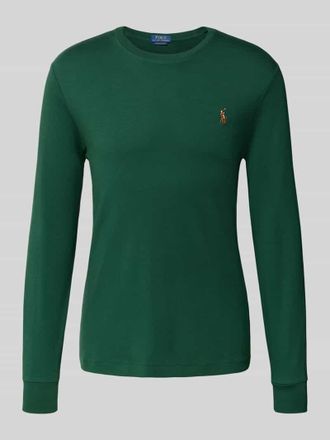 Polo Ralph Lauren Longsleeve mit gerippten Abschl&uuml;ssen in Gruen, Gr&ouml;&szlig;e XXL