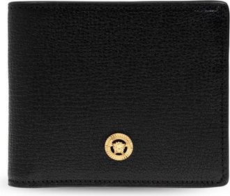 Versace Leren portemonnee - Heren - Portefeuilles - Zwart - ONE Size - Leer - Accessoires