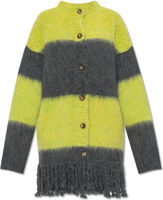 Etro Cardigan met Franjes - Dames - Vesten - Veelkleurig - 2XS - Wol - Truien & Vesten