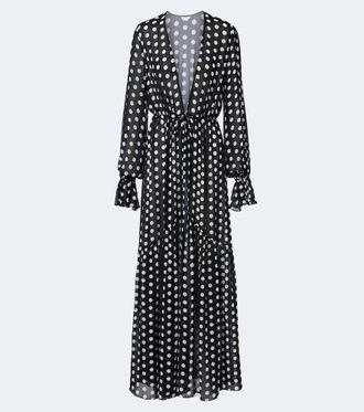 Alexandra Miro Clementine polka-dot maxi dress