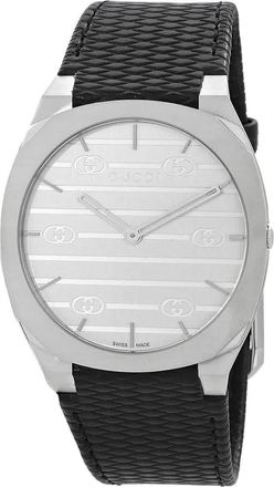 Gucci 25H Quartz Silver Dial Ladies Watch YA163419