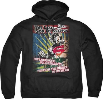 Gildan Superman Last Hope Adult Pull Over Hoodie / Hooded Sweatshirt