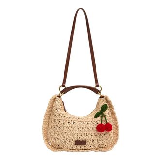 Twinset Shoulder Bags, female, Beige, Size: ONE SIZE Hobo Bag