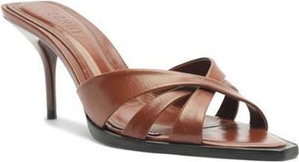 Schutz Keefa Leaf Mule in Warm Toffee at Nordstrom, Size 10.5