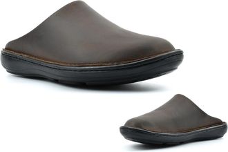 Generic Mens Leather Slippers Size 6 Boys Slippers Mens Outdoor Slipper Size 9 Leather Clogs Clog Slipper Slip On Mule Outdoor Clogs Slip On Mules Genuine Lea