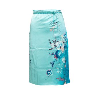 Roberto Cavalli Silk Wrap Skirt - 90s
