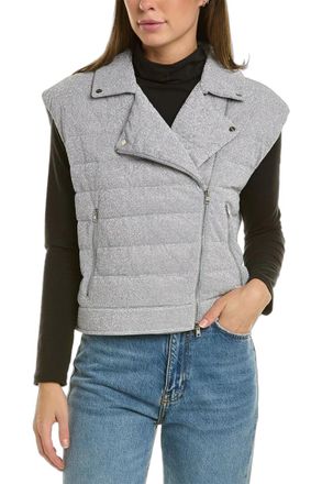 Herno Nylon-Blend Quilted Vest - Gray