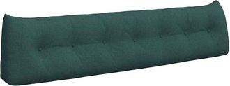 vidaXL Coj&iacute;n De Espalda Verde Oscuro 200 X 24 X 50 Cm Tela Vidaxl