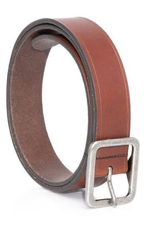 Joe's 35mm Center Buckle Leather Belt in Cognac at Nordstrom Rack, Size 32