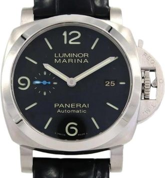 Officine Panerai Pre-owned Luminor Marina 1950 3Days Automatic Acciaio Stainless Steel Horloge - Heren - Vintage Horloges - Zwart - ONE Size - Vintage