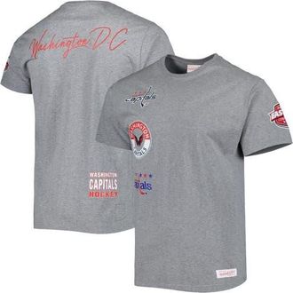 Mitchell & Ness Mens Mitchell & Ness Heather Gray Washington Capitals City Collection T-Shirt at Nordstrom, Size Medium