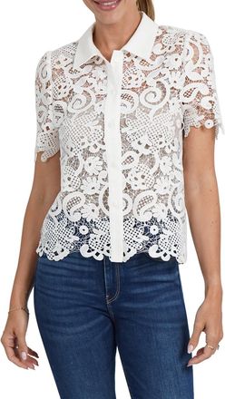 Love Token Amy Lace Top In White