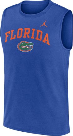 Nike Florida Primetime Arch Legend Nike Mens Dri-FIT College Muscle Tank Top in Blue | 0JB34EVUFN-G1M