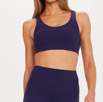 The Upside Peached Jade Sports Bra In Navy