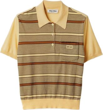 Miu Miu Polo a righe - Giallo
