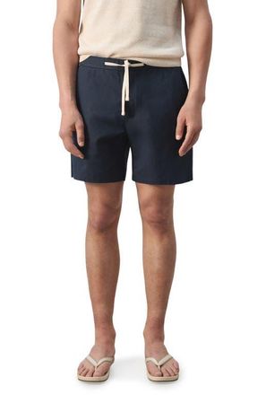 Mango Drawstring Shorts in Navy at Nordstrom, Size 32