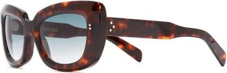 Cutler and Gross Sunglasses, female, Brown, 52 MM, 9797 Cat Eye Sunglasses