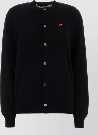 Comme Des Gar&ccedil;ons wool cardigan featuring ribbed cuffs design
