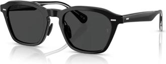 Oliver Peoples Zwart/Grijs Zonnebril R-11 OV 5593S - unisex - Zonnebrillen - Zwart - 52 MM - Accessoires