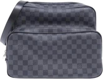 Louis Vuitton Pre-owned Cross Body Bags, male, Gray, Size: ONE SIZE Pre-owned Damier Graphite Io Shoulder Bag