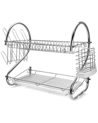 MegaChef 22In Two Shelf Dish Rack