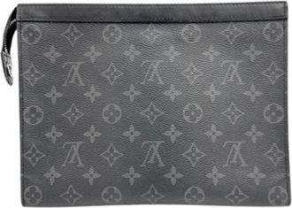 Louis Vuitton Pre-owned Clutch Bag- Pochette - Heren - Vintage Clutch - Grijs - ONE Size - Vintage