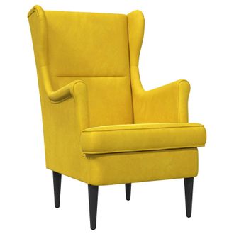 vidaXL Sill&oacute;n Amarillo Terciopelo Vidaxl