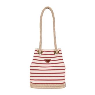 Prada Shoulder Bags, female, Multicolor, Size: ONE SIZE Rope-Effect Shoulder Bag