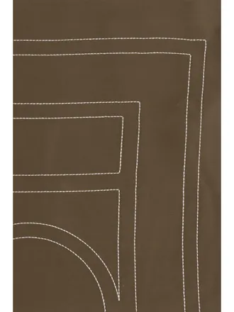 Toteme Womens Silk Scarf Mocha Scarfs